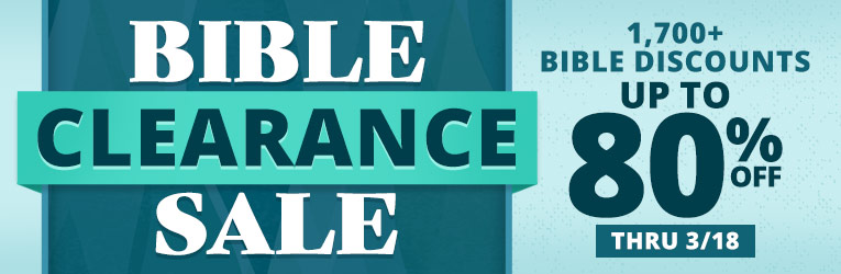 Bible Clearance Sale - 1,700+ Bibles & Accessories, Up to 80% Off - Ends 3/18