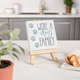 Easel- We're a Dog Family