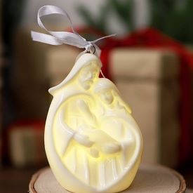 Holy Family Illuminated Ornament