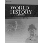 Abeka World History and Cultures Quiz Key
