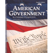 Abeka American Government in Christian Perspective Teacher  Edition