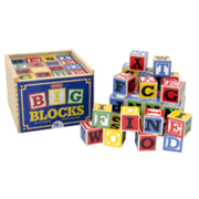 48 Piece Wood Alphabet Blocks Schylling ABC Big Blocks