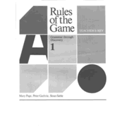 Rules Of The Game, Answer Key Book #1