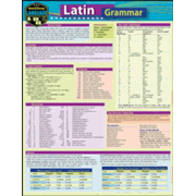 Latin Grammar Laminated Study Guide