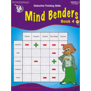 Mind Benders Book 4 (Deductive Thinking Skills)