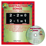 Audio Memory Subtraction Songs Workbook & CD Set