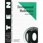 Developmental Math Level 10 Solution Manual
