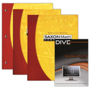 Math 7/6 4th Edition Saxon Home Study Kit plus DIVE CD-ROM