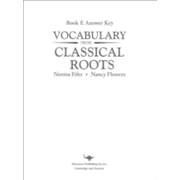 Vocabulary From Classical Roots E Answer Key Only