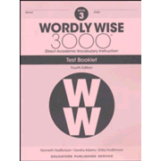 Wordly Wise 3000 Book 3 Tests (4th Edition; Homeschool  Edition)