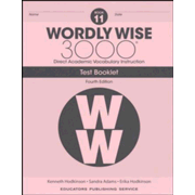 Wordly Wise 3000 Book 11 Tests (4th Edition; Homeschool Edition