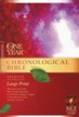 NLT One Year Chronological Bible, Large Print Softcover