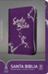 NTV Santa Biblia Edicion ziper, Purple Imitation Leather with Zipper
