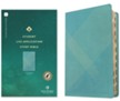 NLT Student Life Application Study Bible, Filament Enabled Edition, LeatherLike, Teal Blue Stripped, Indexed