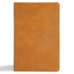 CSB Thinline Bible, Digital Study Edition--soft leather-look, camel