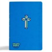 CSB Grace Bible for Kids--soft leather-look, blue