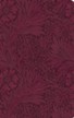 ESV Large Print Value Thinline Bible (TruTone, Raspberry, Floral Design), Soft imitation leather