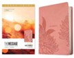 The Message Deluxe Gift Bible: The Bible in Contemporary Language, Large Print--soft leather-look, dusty pink floral