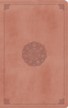ESV Thinline Bible--soft leather-look, blush rose