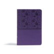 CSB Giant Print Reference Bible, Purple LeatherTouch, Thumb-Indexed - Slightly Imperfect