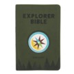 CSB Explorer Bible for Kids, Compass--soft leather-look, olive (indexed)