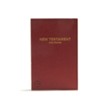 CSB Pocket New Testament with Psalms, Burgundy Paperback
