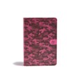 CSB On-the-Go Bible--soft leather-look, pink camouflage