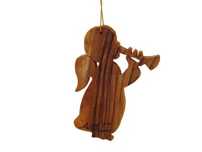 Angel Olive Wood Ornament   - 