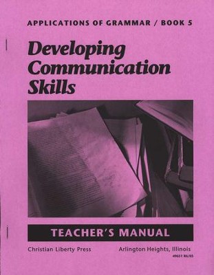 Applications of Grammar 5 Teacher's Manual, Grade 11    -     By: Annie Lee Sloan
