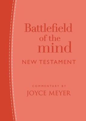 Battlefield of the Mind New Testament--soft leather-look, coral  -     By: Joyce Meyer

