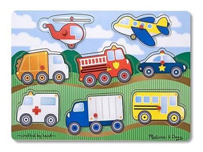 Vehicles Peg Puzzle  - 