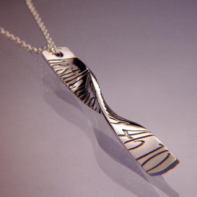 Be Still, Sterling Silver Helix Necklace  - 