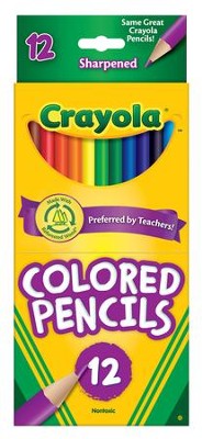 Crayola, Colored Pencils, Long, 12 Pieces  - 