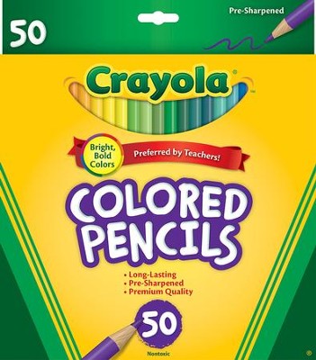 Crayola Erasable Colored Pencils, Art Tools, Adult Coloring, 50 Count