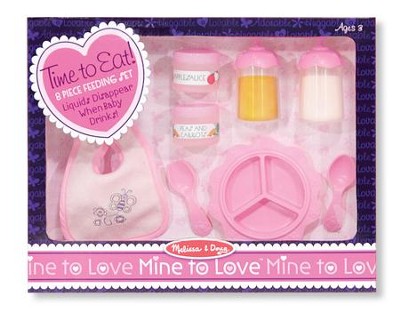 Time to Eat, Babydoll Feeding Set, 8 pieces  - 