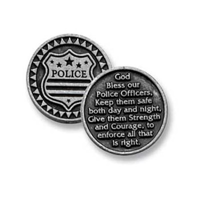 God Bless Our Police Officers Pocket Token  - 