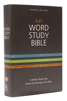 KJV Word Study Bible, Hardcover, Red Letter Edition  - 
