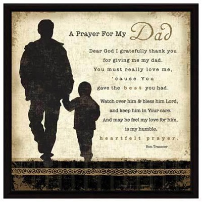 A Prayer for My Dad Plaque - Christianbook.com