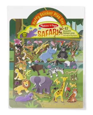 Safari, Puffy Sticker Playset   - 