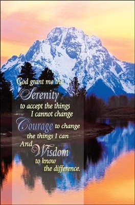 serenity prayer in the bible
