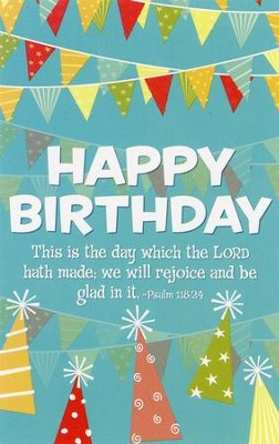 Happy Birthday (psalms 118:24) Postcards, 25 - Christianbook.com