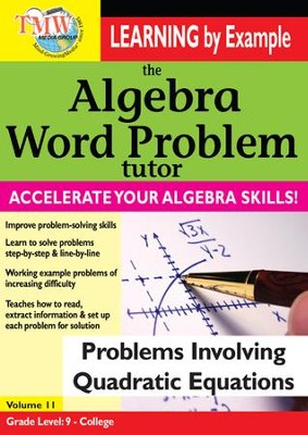 Algebra Word Problem: Problems Involving Quadratic Equations DVD  - 