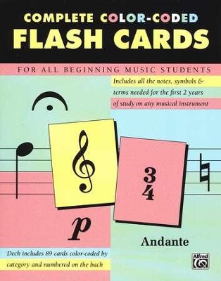 Flash Cards for the Beginning Music Student   - 