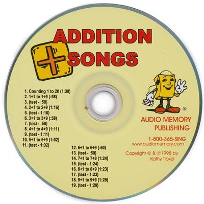 Audio Memory Addition Songs CD Only   -     By: Kathy Troxel
