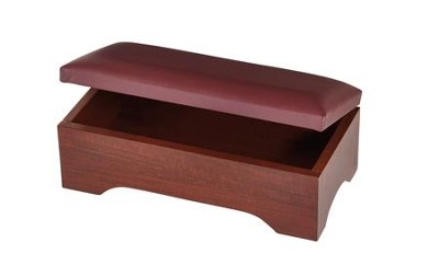 Personal Kneeler with Storage Compartment, Walnut Finish  - 