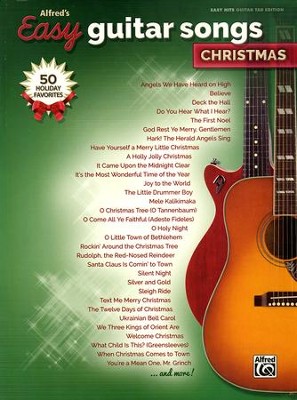 Alfred's Easy Guitar Songs: Christmas, 50 Christmas Favorites,Easy Hits Guitar TAB  - 