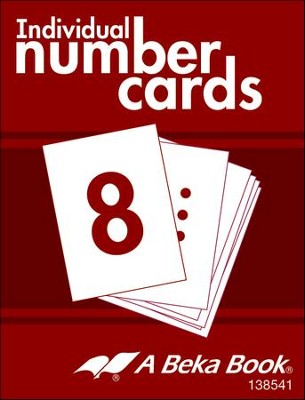 Abeka K4 Individual Number Cards (100 cards; 10 Student  Sets)  - 