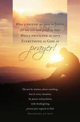 A Friend in Jesus (Philippians 4:6, NIV) Bulletins, 100  - 