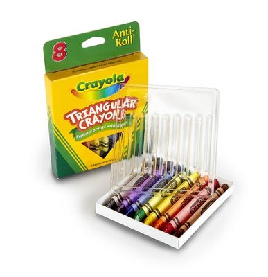Crayola, Triangular Crayons, 8 Pieces 