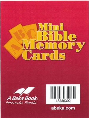 Abeka Miniature ABC Bible Memory Cards   - 